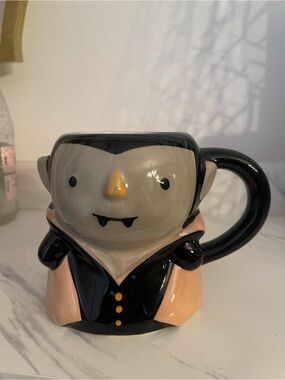 Target Black and Peach Vampire Character Mug